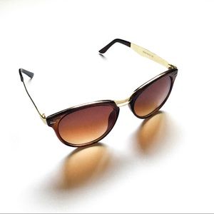 Hipster Brown & Gold Sunglasses